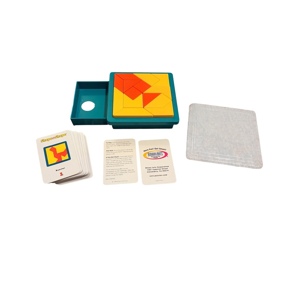 ThinkFun Shape By Shape Creative Pattern Puzzle Game for Kids & Adults